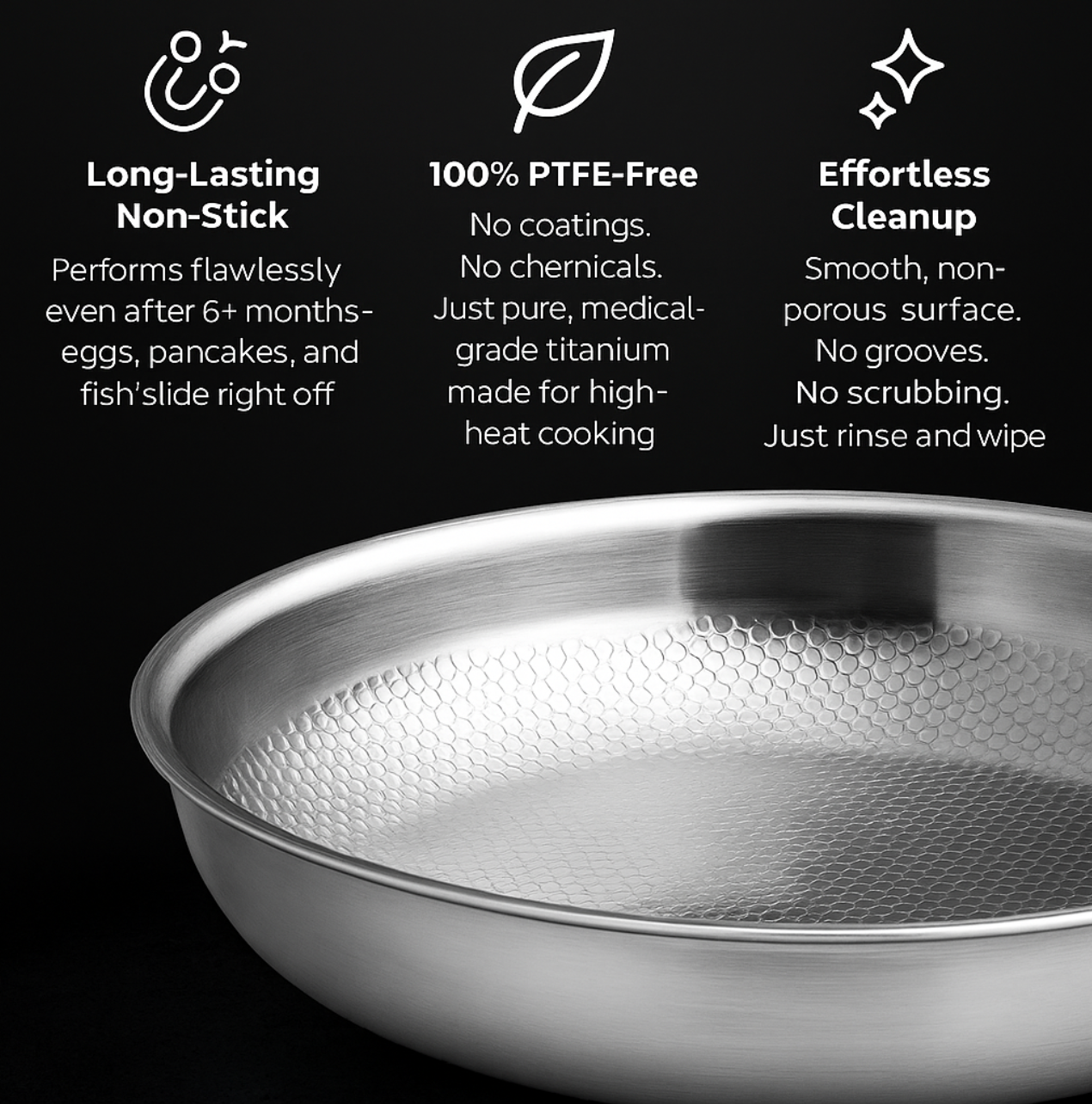 Titanium Hammered Pan (26CM/10.2")