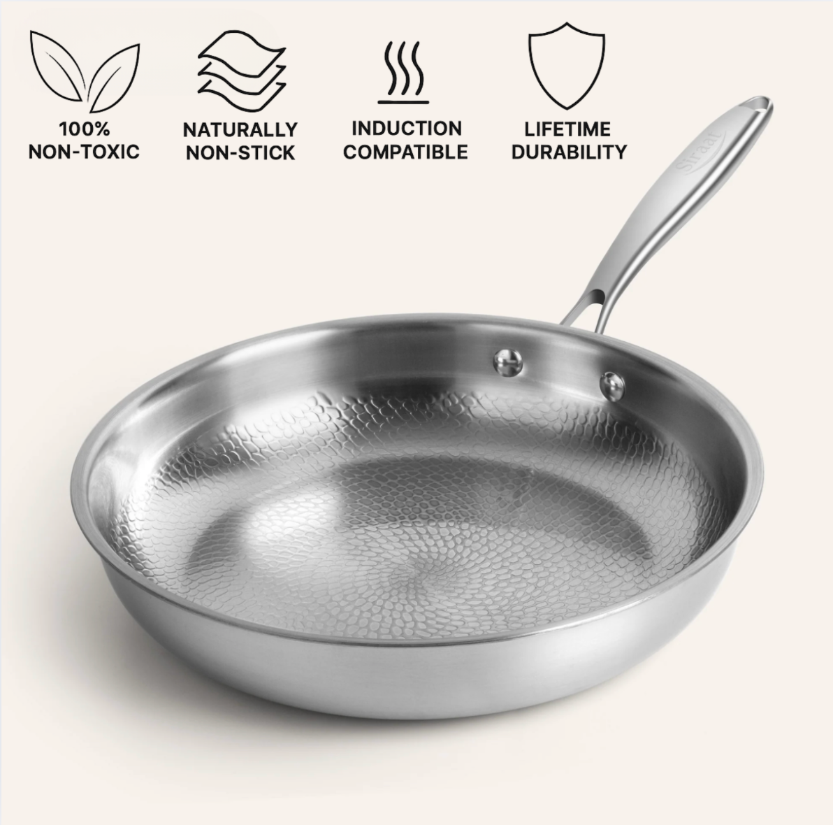 Titanium Hammered Pan (26CM/10.2")